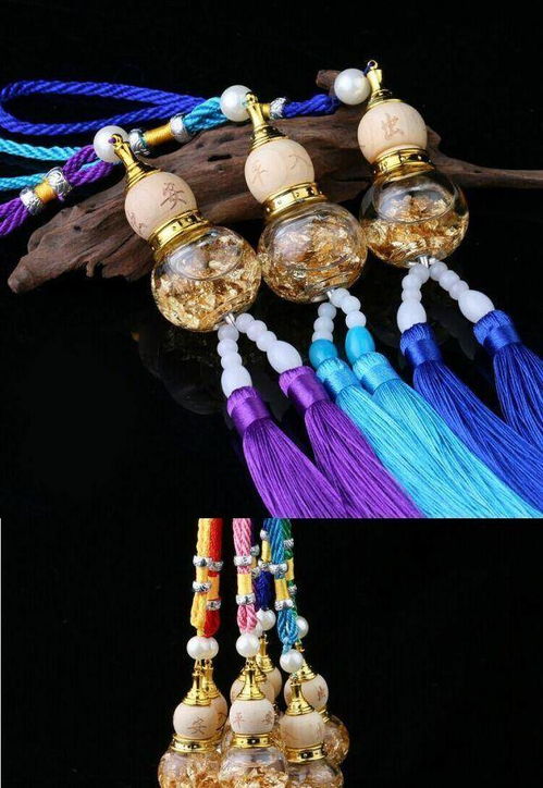 平安符金箔葫芦车饰 装饰与信仰的完美融合